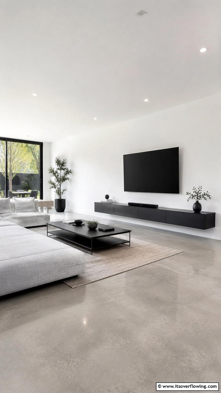 Modern Minimalist Tv Room - 21 Cozy TV Room Ideas for Ultimate Entertainment Spaces