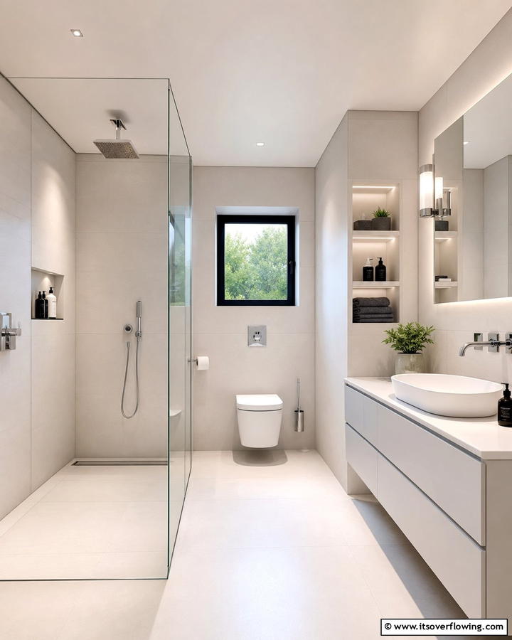 Modern Minimalist Wet Room - 30 Modern Wet Room Ideas for Sleek Bathroom Functionality