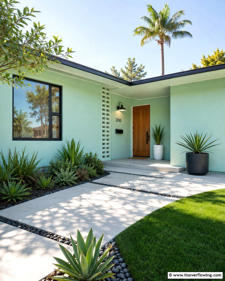 Modern Mint Freshness - 30 Green Exterior Paint Colors for Curb Appeal
