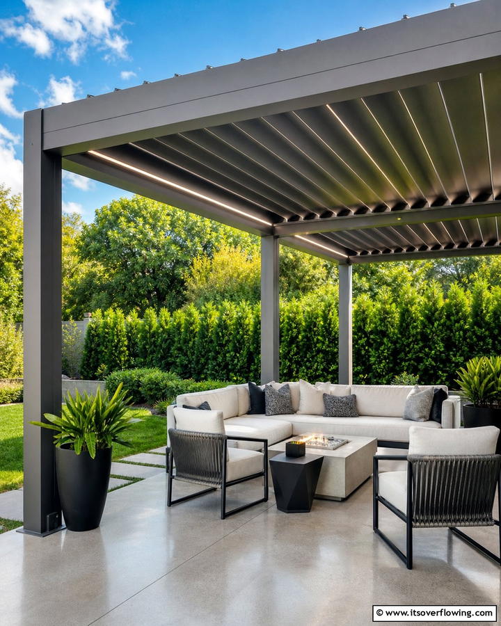 Modern Patio Cover - 21 Outdoor Living Space Ideas to Transform Your Yard