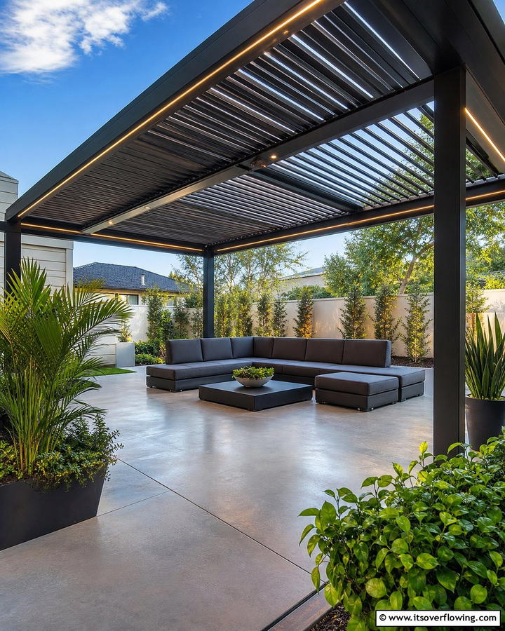 Modern Pergola Charm - 21 Covered Patio Ideas for All-Weather Outdoor Living