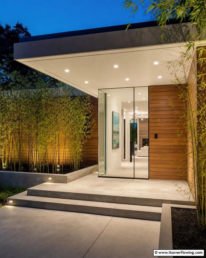 Modern Recessed Lighting - 30 Inviting Front Porch Lighting Ideas for Curb Appeal