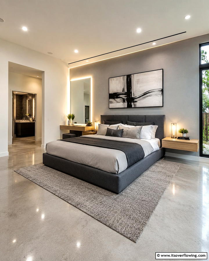 Modern Serenity Touches - 30 Relaxing Bedroom Ideas for a Serene Sleep Sanctuary
