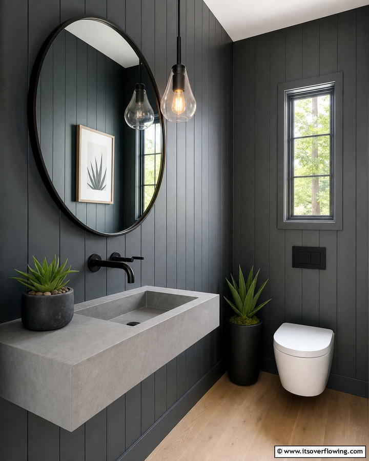 Modern Shiplap in the Bathroom - 25 Shiplap Wall Ideas to Add Texture and Character