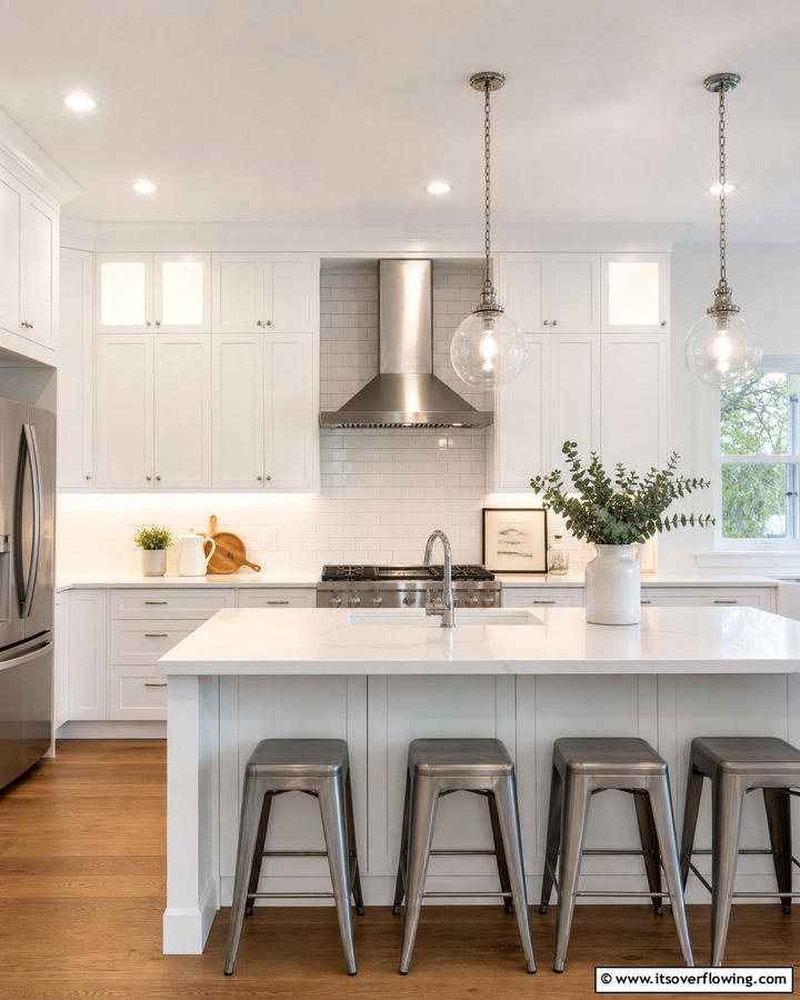 Modern Subway Tile Elegance - 21 Kitchen Backsplash Ideas for Striaking Visual Impact