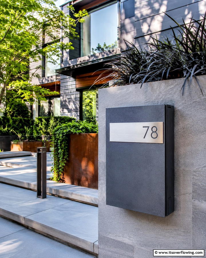 Modern Urban Mailbox Style - 30 Mailbox Decor Ideas- Curb Appeal with Personality