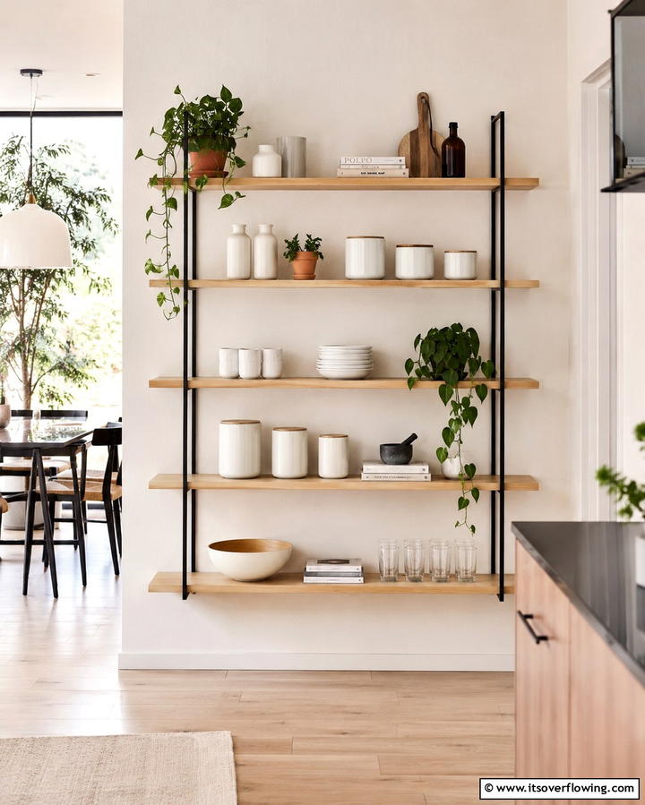 Modern Wall Mounted Shelves - 30 Functional Bathroom Furniture Ideas to Maximize Space