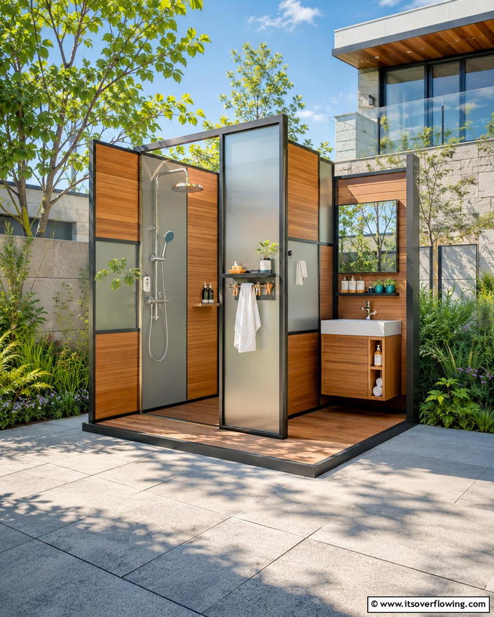 Modular Bath Design - 30 Outdoor Bathroom Ideas for a Luxurious Backyard Oasis