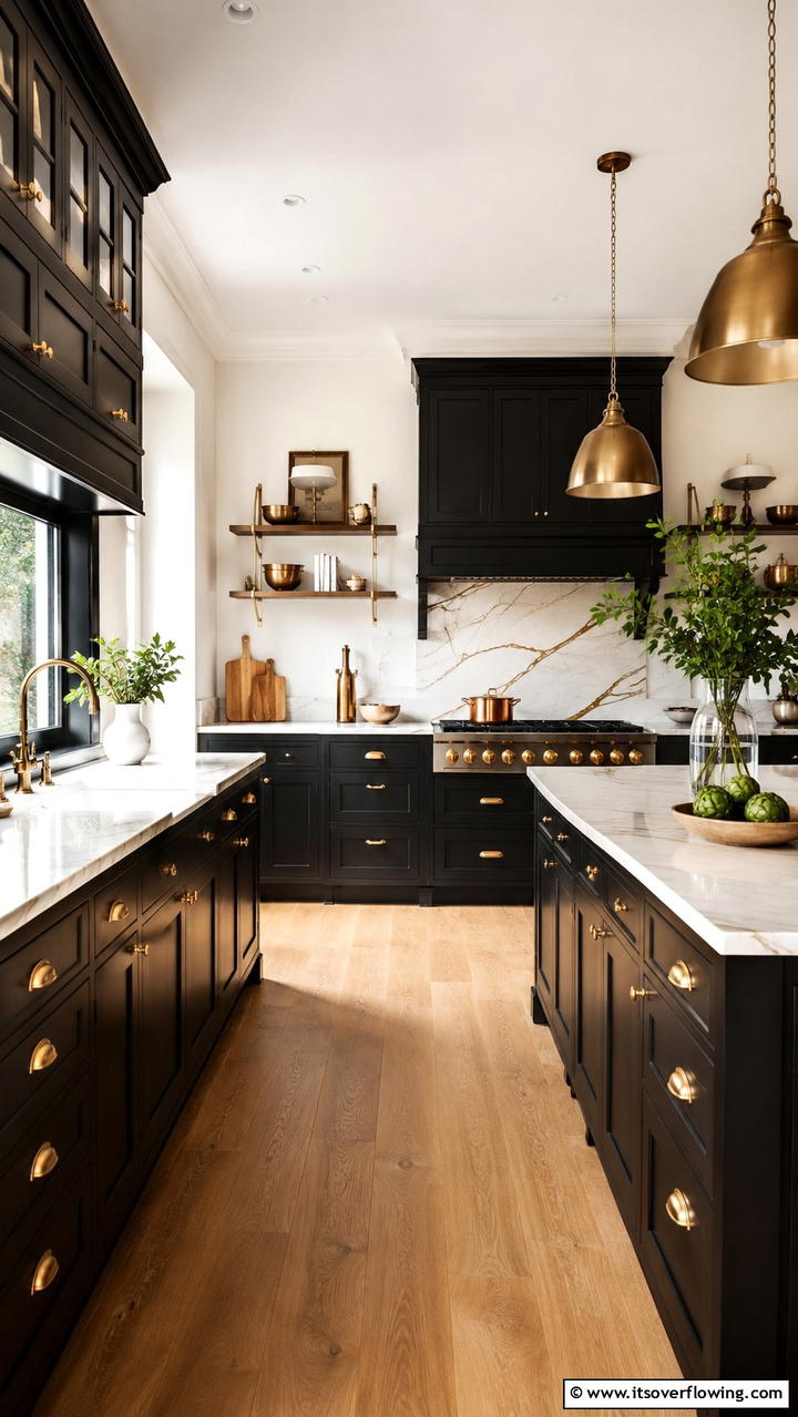 Modular Black Cabinet Systems - 30 Black Kitchen Cabinet Ideas for Bold Modern Spaces