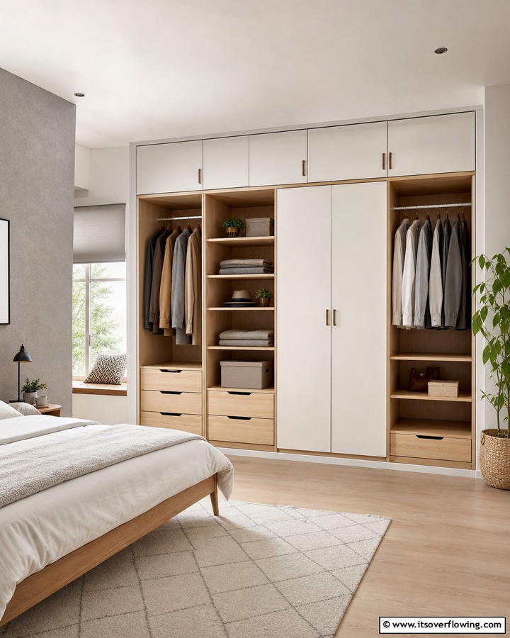 Modular Configurations - 21 Space-Saving Built-In Wardrobe Ideas for Organized Homes