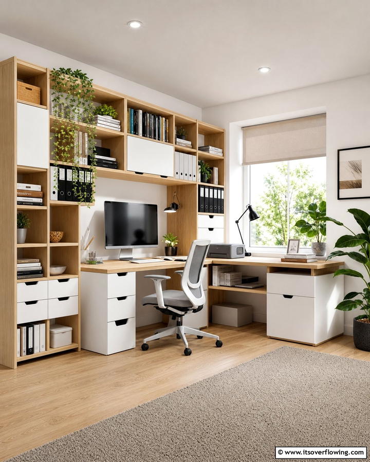 Modular Desk Units - 21 Desk Organization Ideas for Clutter-Free Workspaces