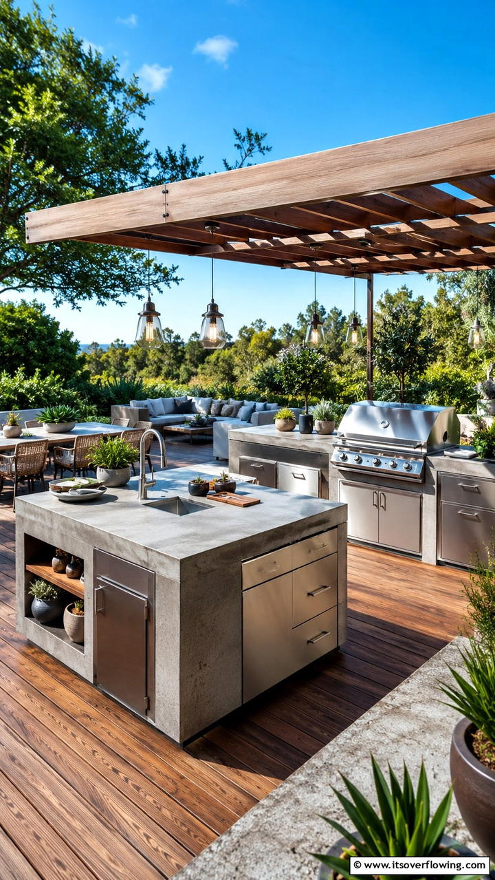 Modular Island Design - 30 BBQ Island Ideas for Ultimate Outdoor Entertaining