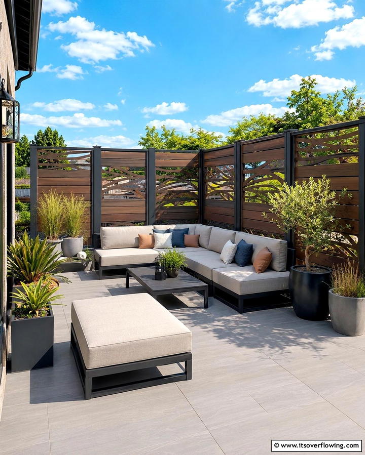 Modular Outdoor Screens - 30 Private Deck Ideas for Secluded Outdoor Relaxation Zones