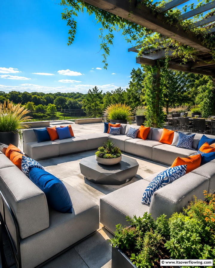 Modular Outdoor Seating - 30 Patio Furniture Ideas to Elevate Your Outdoor Space
