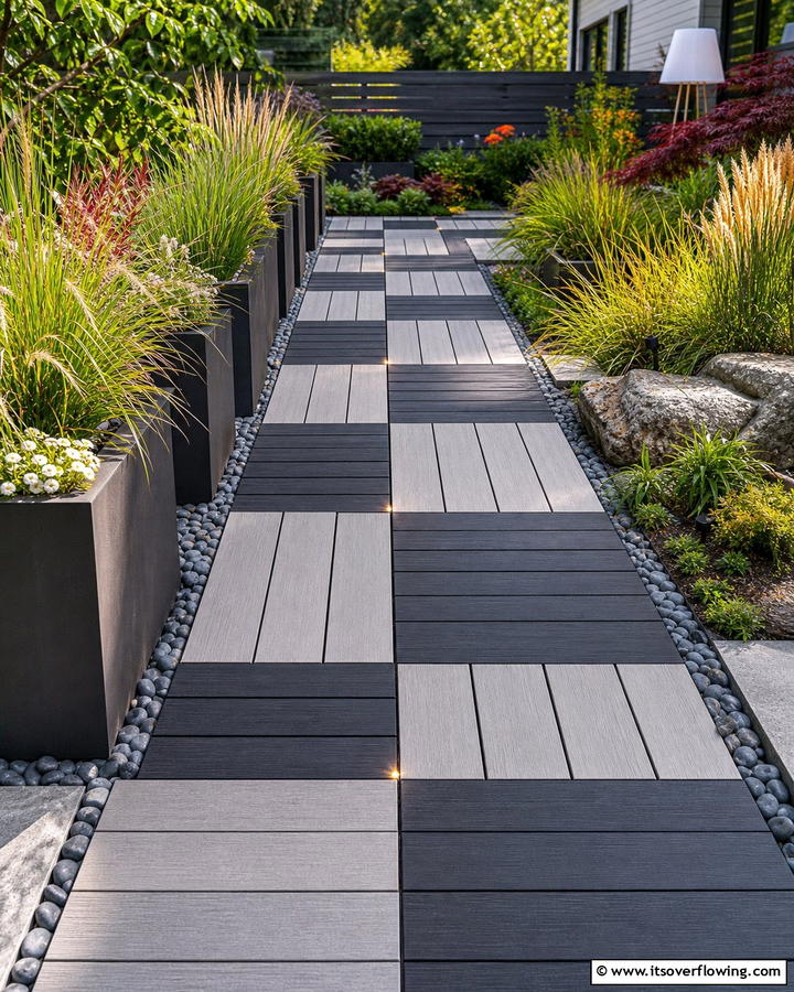 Modular Plank Walkway - 30 Wooden Walkway Ideas for Gardens and Outdoor Paths