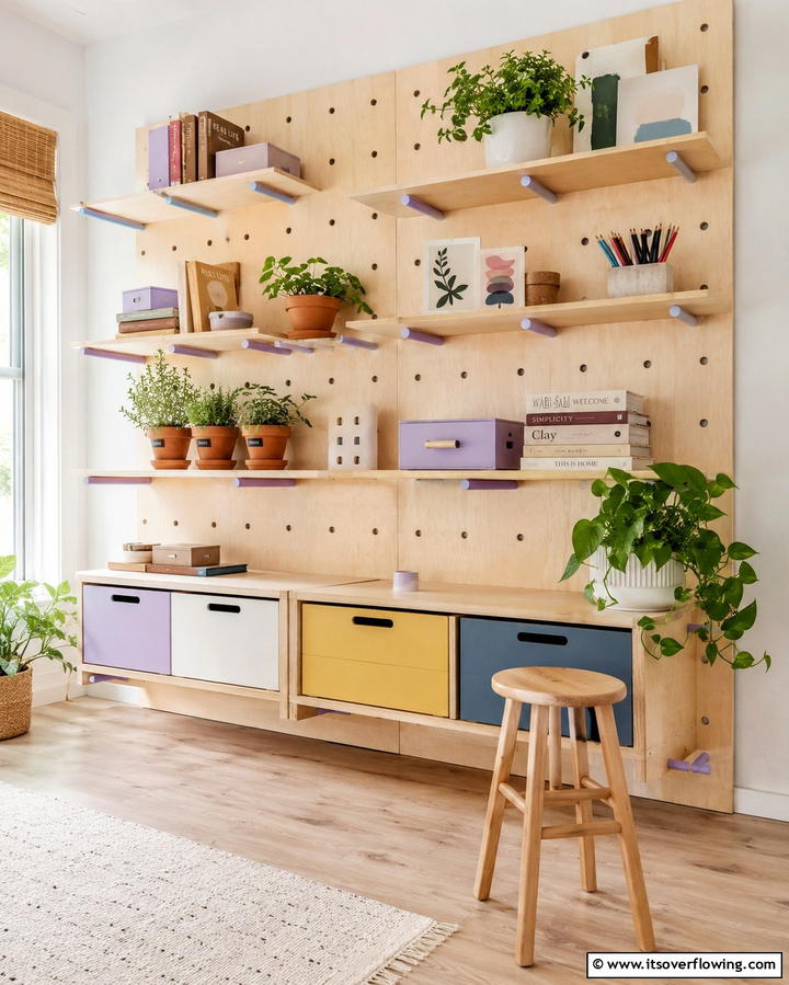 Modular Shelves for Flexible Arrangements - 30 Living Room Shelf Ideas for Stylish Storage Solutions