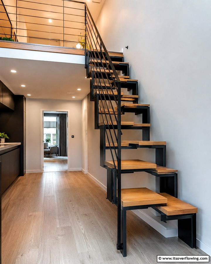 Modular Space Efficient Staircase - 30 Modern Staircase Ideas- Sleek & Architectural Designs
