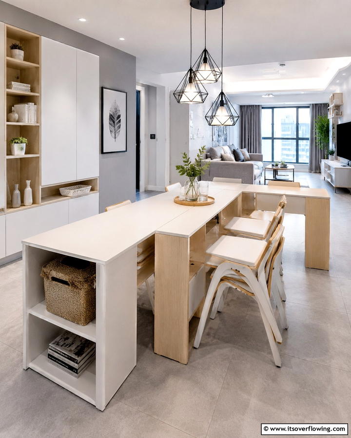 Modular Space Saving Table - 30 Innovative Table Design Ideas for Functional Spaces