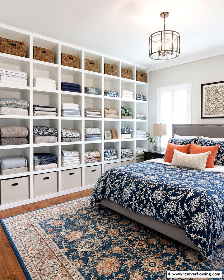 Modular Storage Cubes - 25 Creative Bedding Storage Ideas for Small Spaces