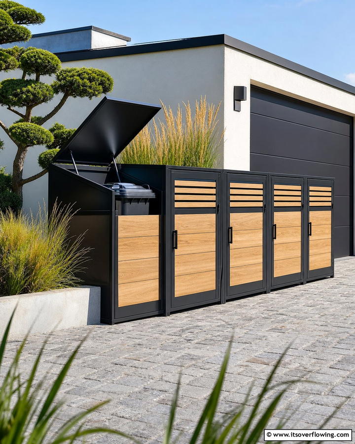 Modular Storage Units - 25 Garbage Can Storage Ideas for Neat Spaces