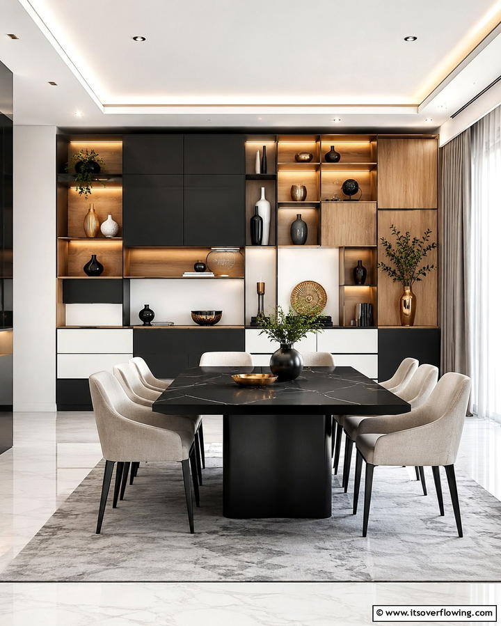 Modular Storage Units - 30 Dining Room Storage Ideas for Clutter-Free Entertaining