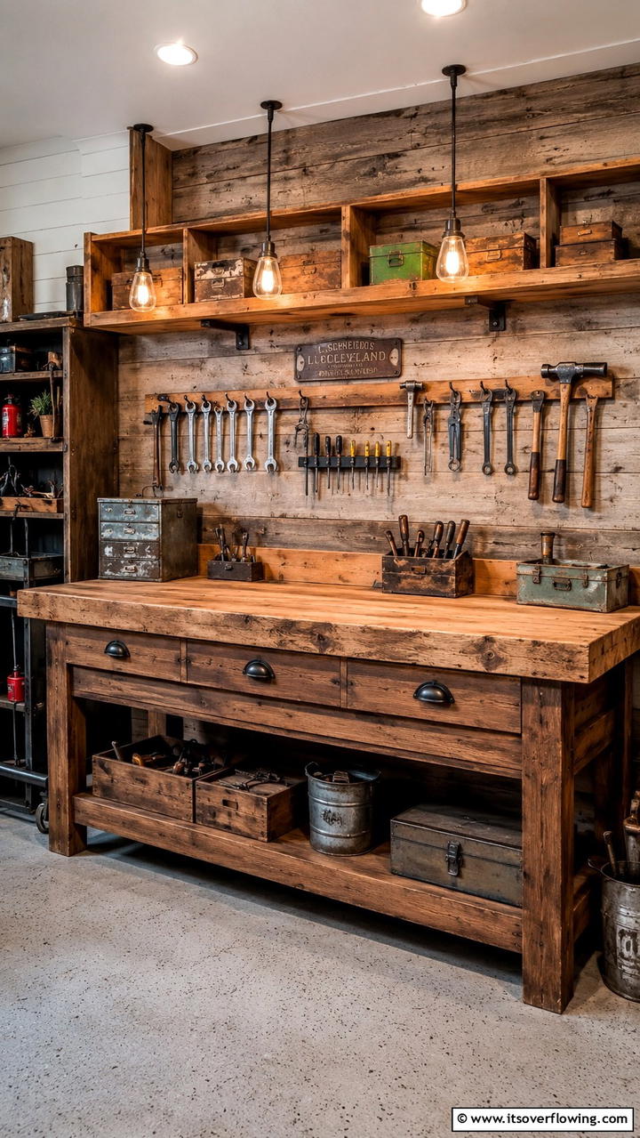 Modular Workbench with Expandable Sections - 30 Garage Workbench Ideas for Organized DIY Spaces