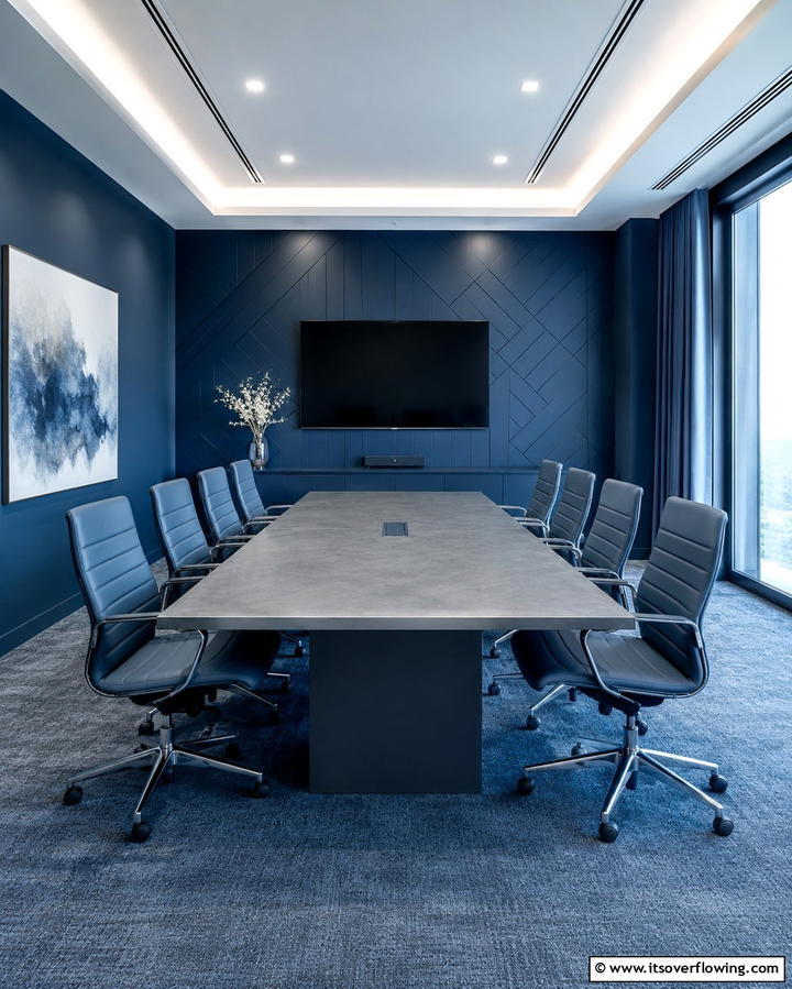 Monochromatic Color Scheme - 25 Conference Room Design Ideas for Inspiration