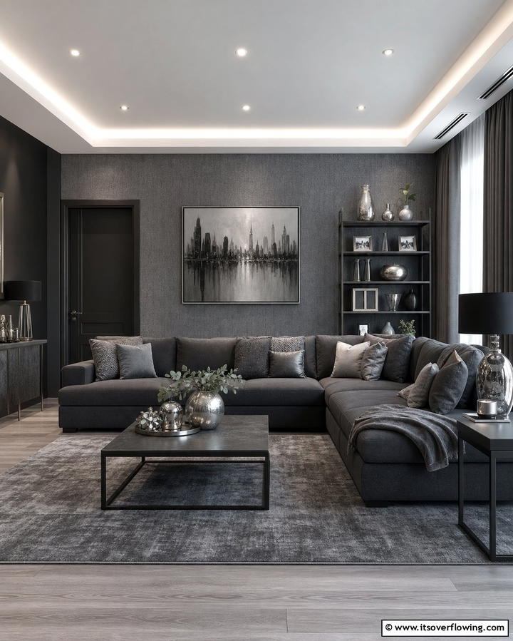 Monochromatic Color Schemes - 25 Ralph Lauren Living Room Ideas for Classic Elegance