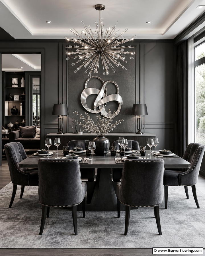 Monochromatic Dining Room - 25 Modern Dining Room Ideas for a Stylish Space