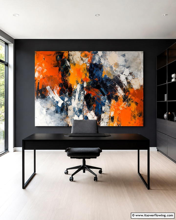 Monochromatic Palette - 30 Moody Dark Home Office Designs for a Productive Workspace