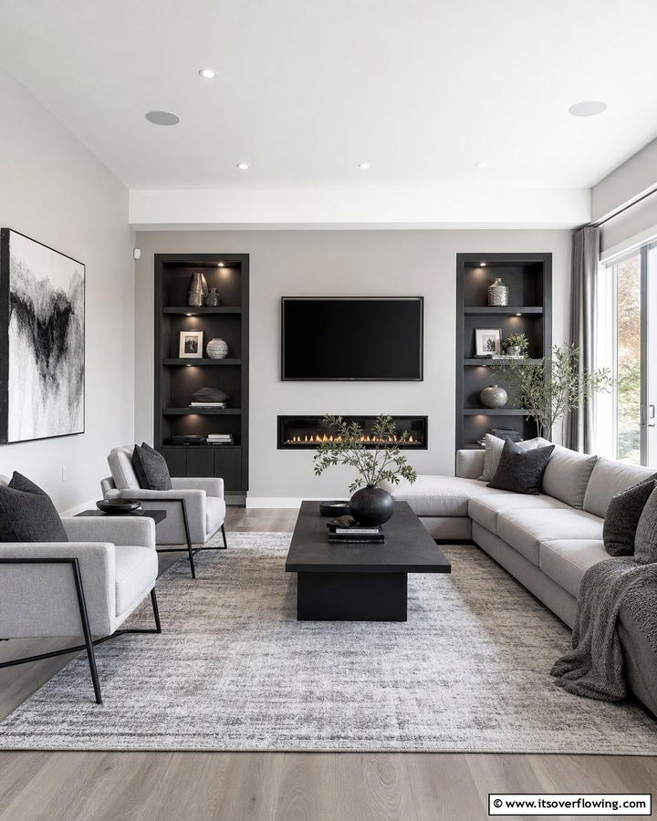 Monochrome Accents - 21 Minimalist Interior Design Ideas for Simplified Living