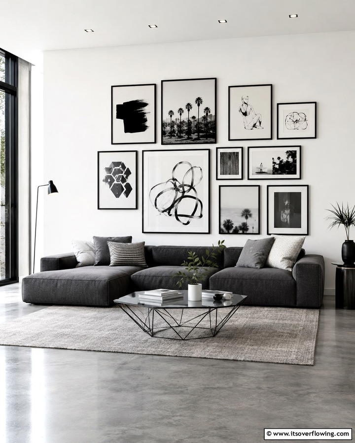 Monochrome Collage - 20 Wall Collage Ideas to Showcase Your Memories