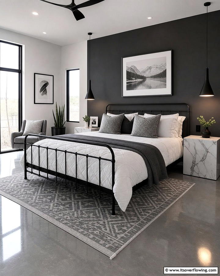 Monochrome Elegance - 21 Modern Bedroom Ideas to Create a Serene Retreat
