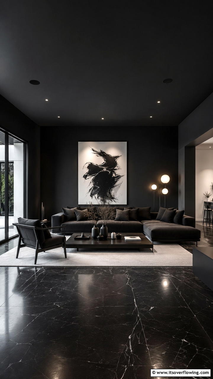 Monochrome Elegance - 30 Black Ceiling Ideas to Add Depth and Drama Above