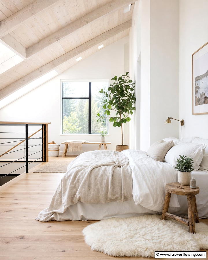 Monochrome Loft Bedroom Sophistication - 25 Loft Bedroom Ideas for a Unique and Cozy Space