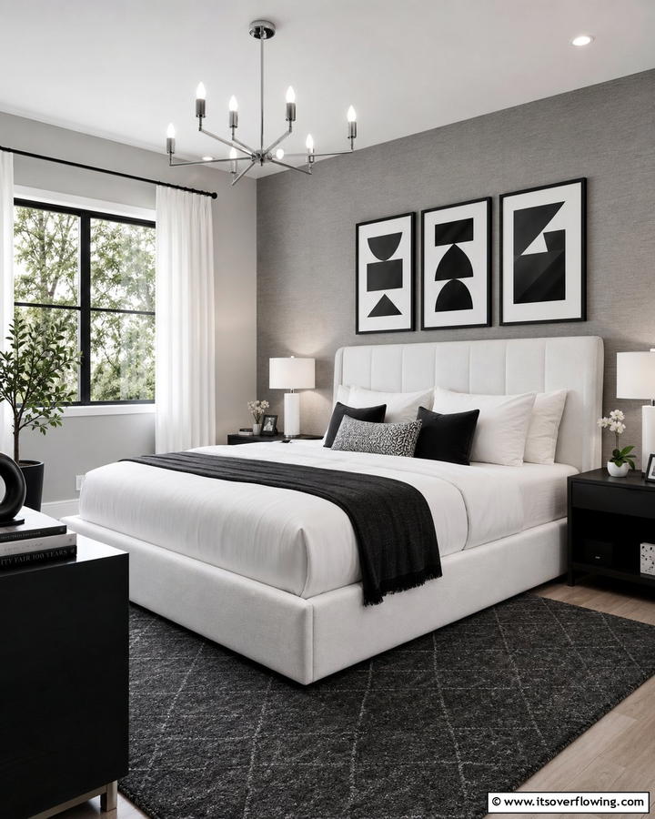 Monochrome Magic - 21 Scandinavian Bedroom Designs for Minimalist Comfort