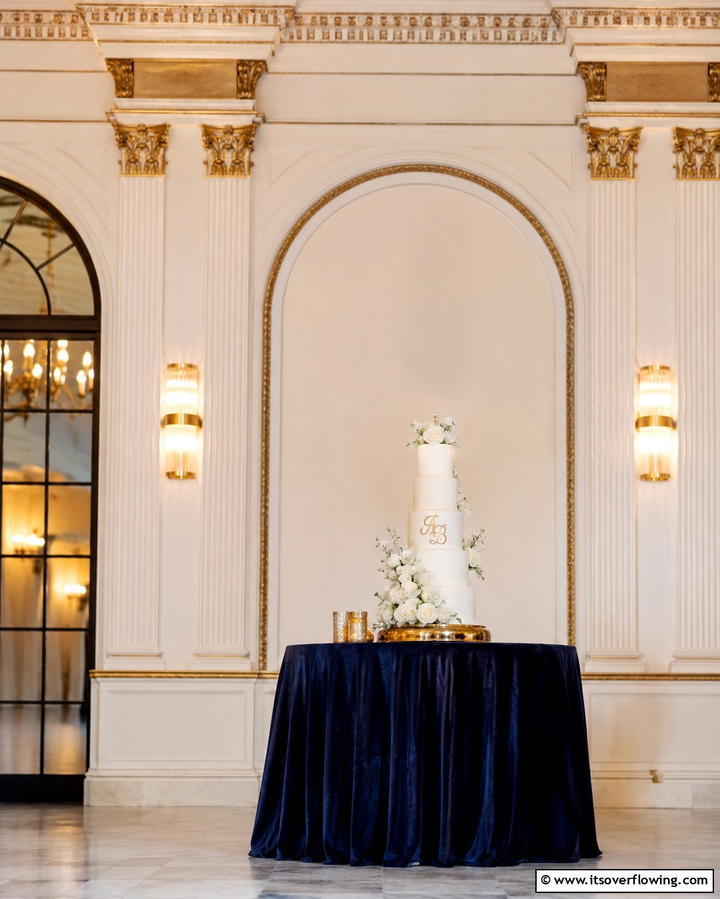 Monogrammed CakeOne - 25 Small Wedding Cake Ideas for Intimate Weddings
