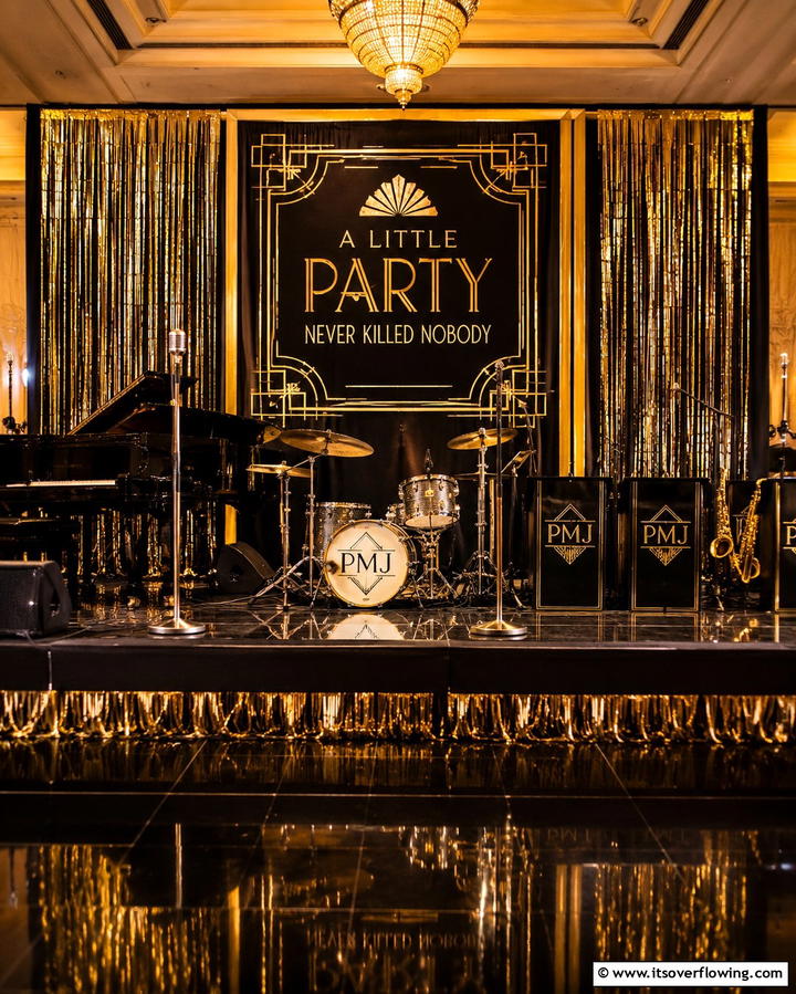 Monogrammed Dance Floors - 25 Glamorous Great Gatsby Wedding Theme Ideas