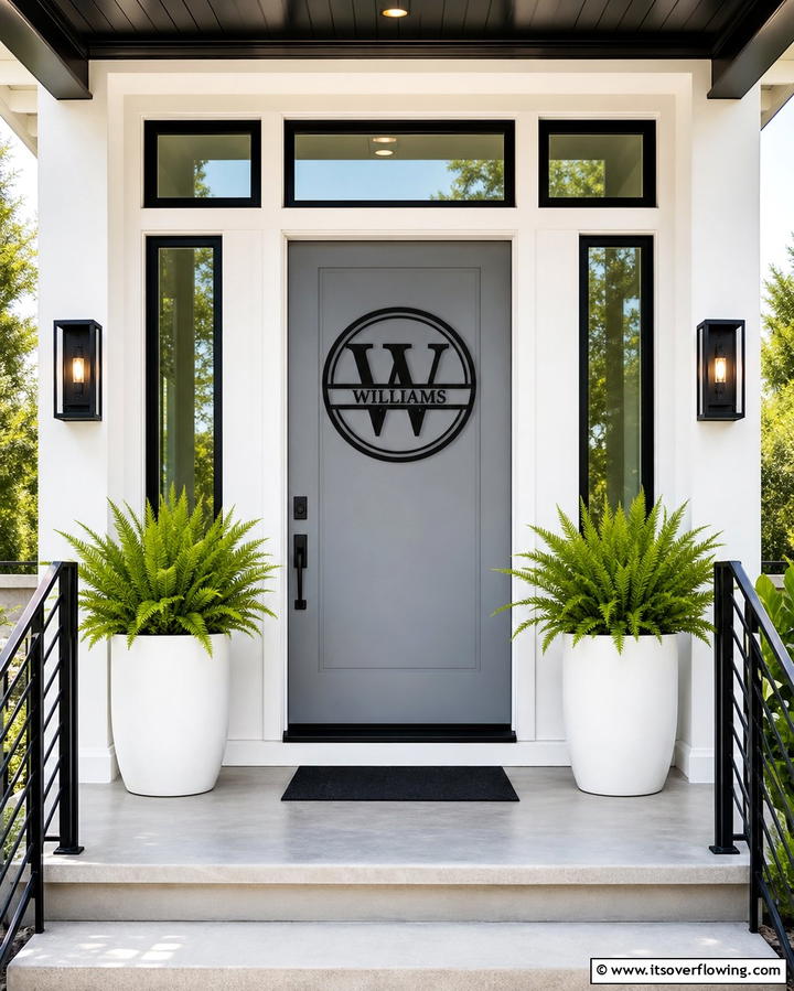 Monogrammed Door Decor - 25 Front Door Decor Ideas to Welcome Guests in Style