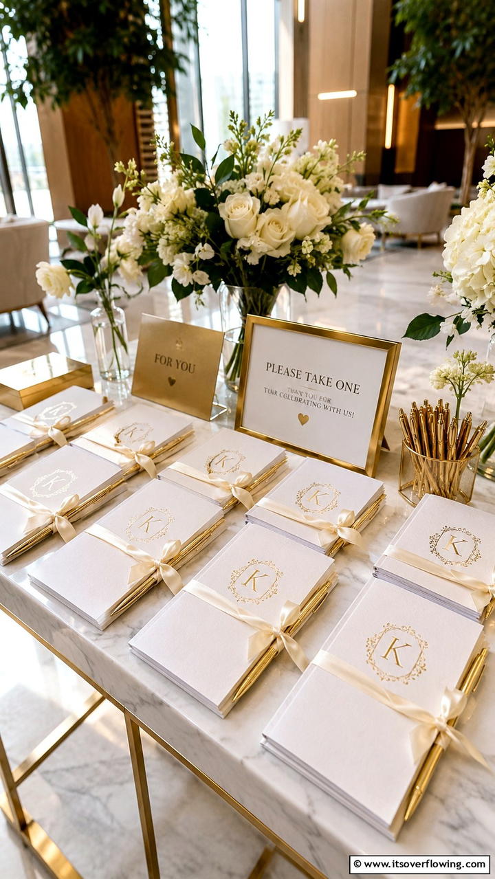 Monogrammed Notepads - 21 Thoughtful Wedding Favors Ideas Your Guests Will Love