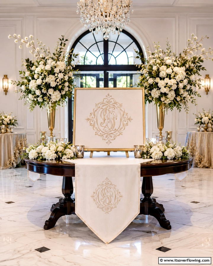 Monogrammed Wedding DetailsExact - 30 Timeless Classic Wedding Inspiration Ideas for Elegant Celebrations