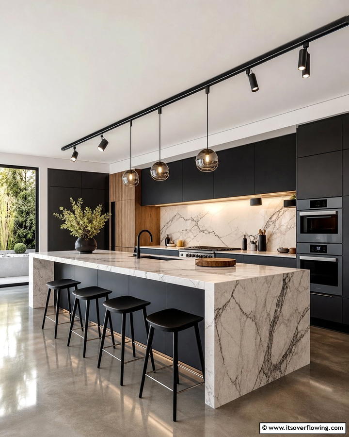 Monorail Track Lighting for a Sophisticated Look - 20 Kitchen Track Lighting Ideas for a Bright and Functional Space