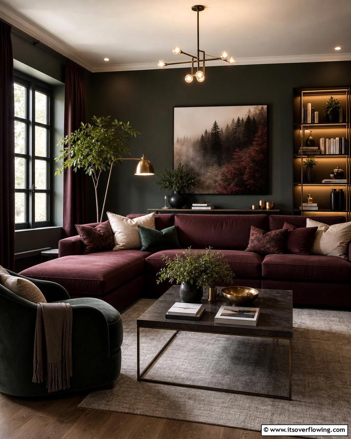 Moody Color Palette - 25 Gothic Living Room Ideas for a Dramatic Space
