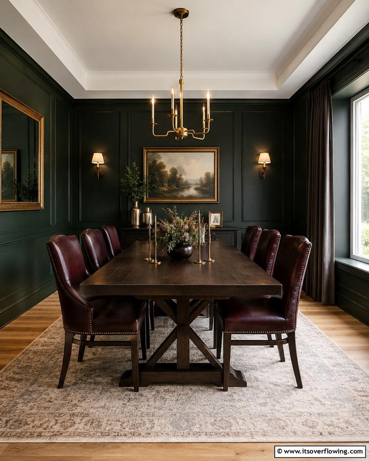 Moody Color Palette - 25 Masculine Dining Room Ideas for Modern Men