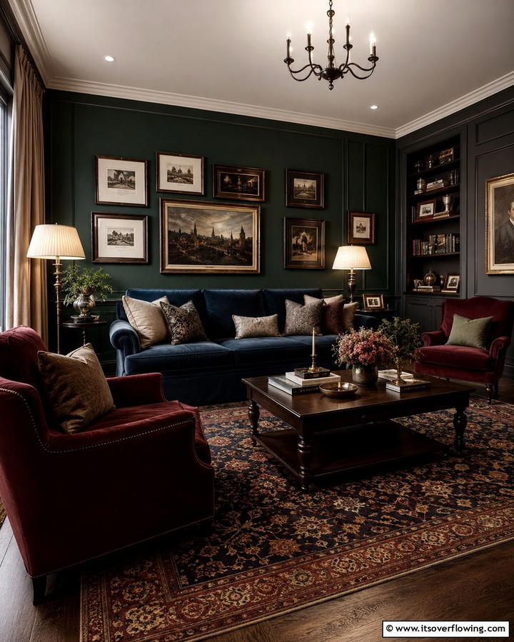 Moody Color Palette - 25 Dark Academia Interior Design Ideas for Sophistication