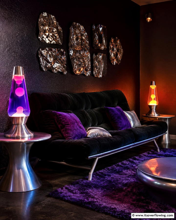 Moody Lighting with Lava Lamps - 25 Grunge Aesthetic Room Decor Ideas for a Unique Look