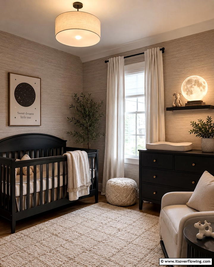 Moon Shaped Night LightExact - 25 Space-themed Nursery Ideas for a Galactic Dream