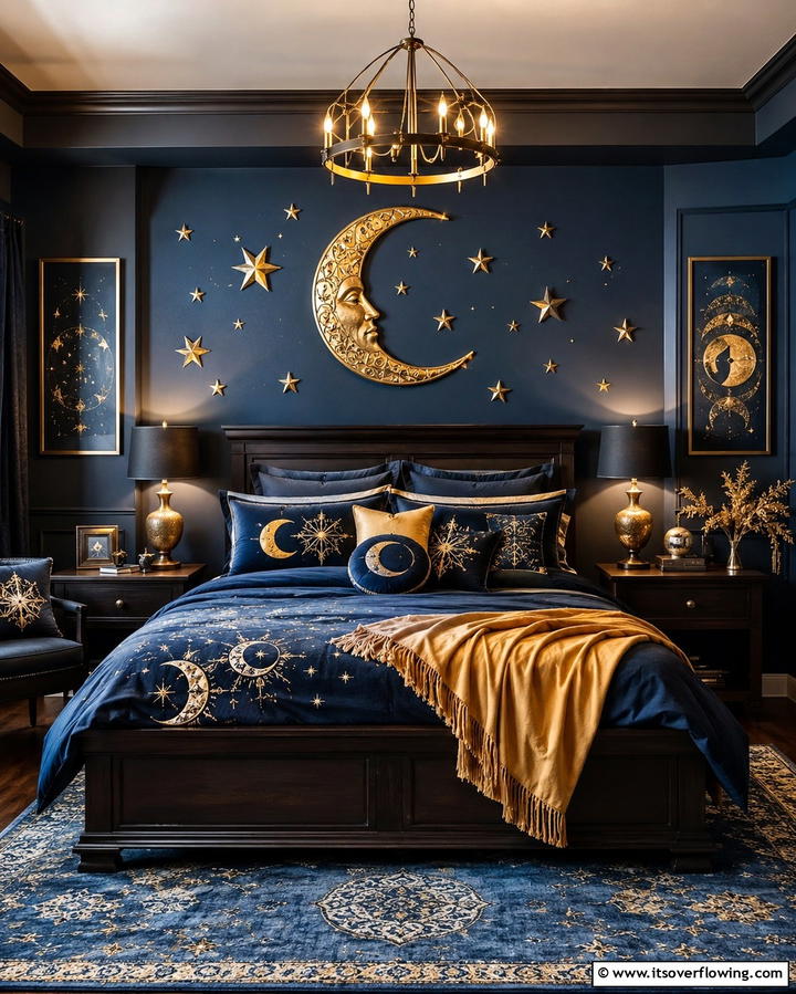 Moon and Star Decor for Celestial Charm - 25 Gothic Boho Decor Ideas for a Unique and Eclectic Style