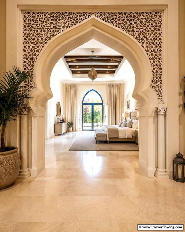 Moorish Style Archways - 25 Moroccan Themed Bedroom Ideas for an Exotic Escape