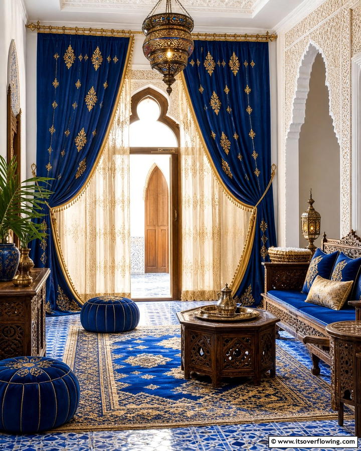 Moroccan Inspired Curtains - 20 Boho Curtain Ideas to Enhance Your Home’s Style